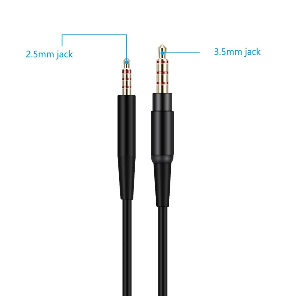 Audio Cable for Bose LANMU Replacement Cord for Bose On Ear 2 OE2 OE2i QC25 QC35 Soundlink SoundTrue Headphones Headphone Cable