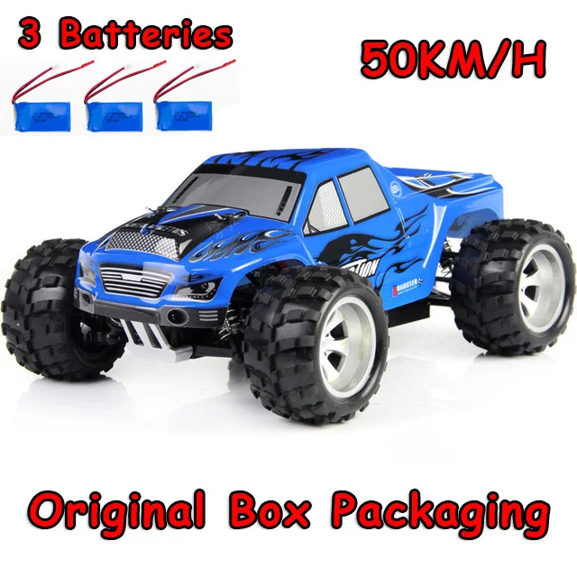 70 км/ч Новое поступление 1:18 4WD RC автомобиль Wltoys A979-B 2,4G на радиоуправлении высокоскоростной грузовик RC багги внедорожники VS Wltoys A959 грузовик ZLRC - Цвет: A979 50KM H 3battery