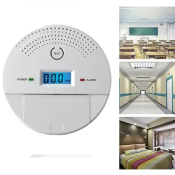 

New CO Carbon Monoxide Detector Smoke Fires Monitor Smoke integrated Alarm For Home Security Warning Tool