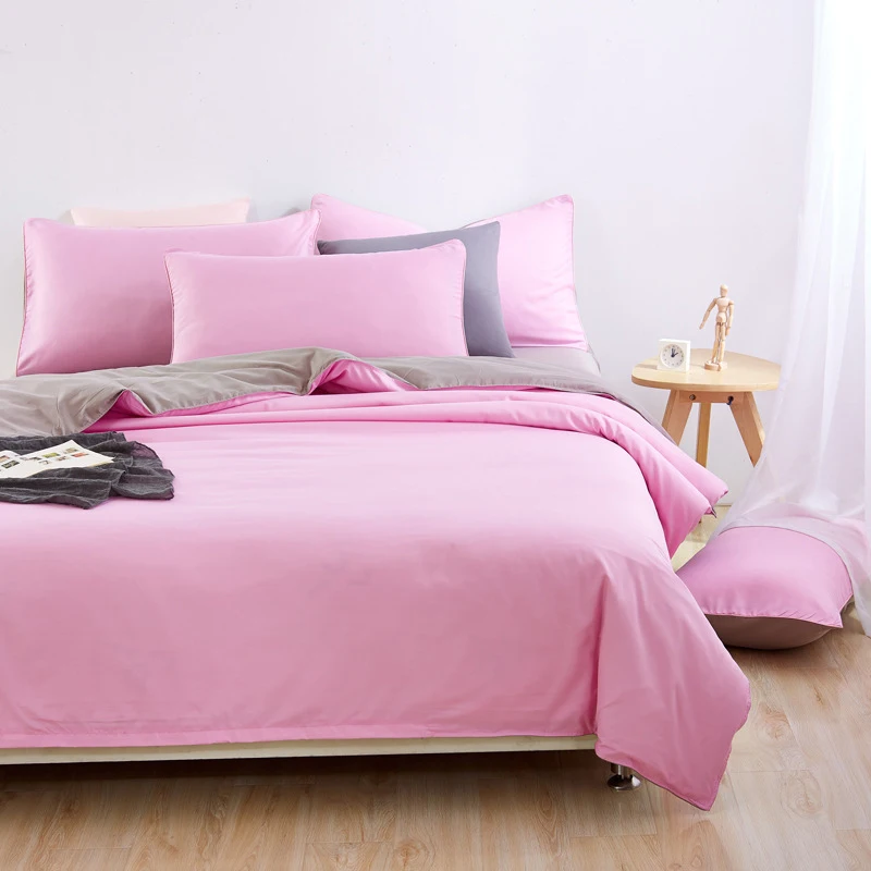 

Home Textile Bedding Duvet Cover Set Sanding Solid Color Fashion Polyester Series Three/Four-Piece Duvet Cover 5 Size
