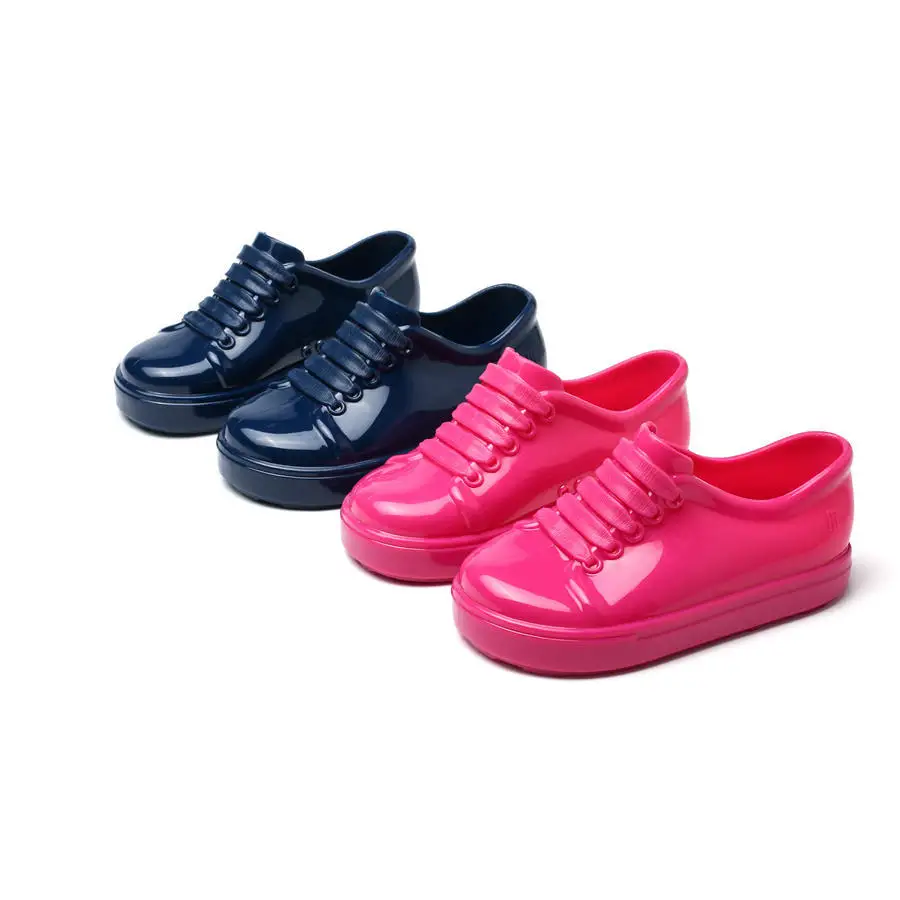

Mini Melissa Sports Kids Shoes 2019 New Flat Slip-on Hand-held Shoelace Sandals Sneakers Breathable Shoes Boys and Girls Sandals