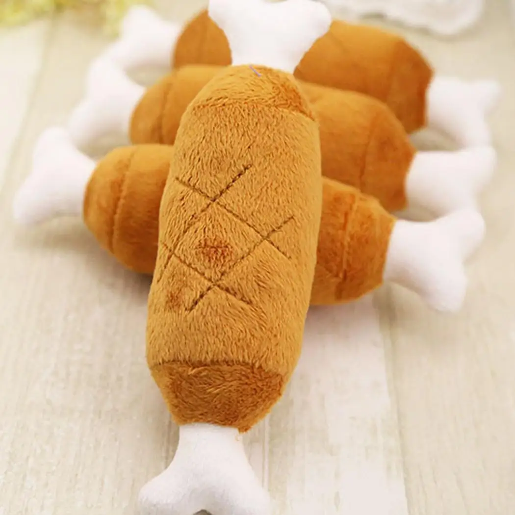 

Pet Dog Cat Chewing Toys Chicken Leg for Small Large Dogs Bite Resistant Dog Squeaky Duck Toys Pets Supplies