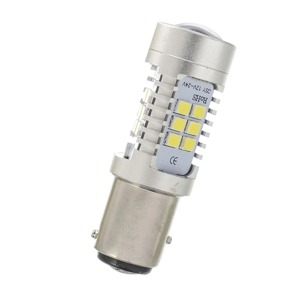2 шт. 21SMD 6500K Автомобильные светодиодные лампы 21 Вт 1157 типа розетки приборной
