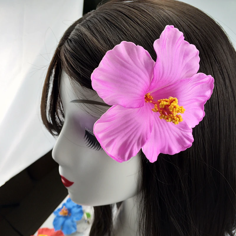 1 шт., пена для девочек, гавайский цветок, гибискус, свадебные зажимы для волос 9 см, ювелирные изделия из цветов ФРАНЖИПАНИ, заколки для волос