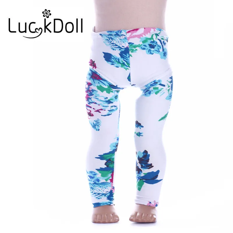 Luckdoll красивые штаны и леггинсы подходят 18 дюймов американский и 43 см детская кукла одежда аксессуары, игрушки для девочек, поколение, подарок на день рождения - Цвет: n639