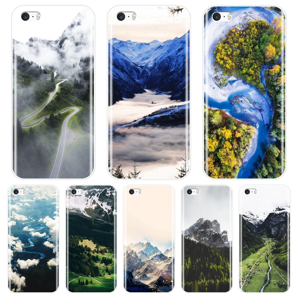 Задняя крышка для Apple iPhone 4 4S 5 5C 5S SE мягкий силиконовый чехол S|Бамперы| |