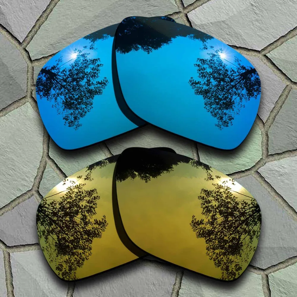 Небесно голубой и желтый золотистые солнцезащитные очки Поляризованные замена оптические стёкла для Oakley отправки 1