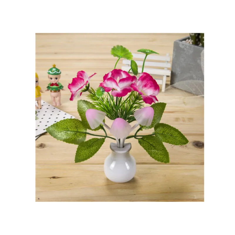 

US Plug Wall Lamp Led Light Sensor Night Light Mushroom Projector Novelty Atmosphere Lamp For Baby Children bedroom