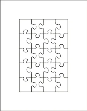 

Puzzle die 4"x6"-20pcs thickness 23.8mm
