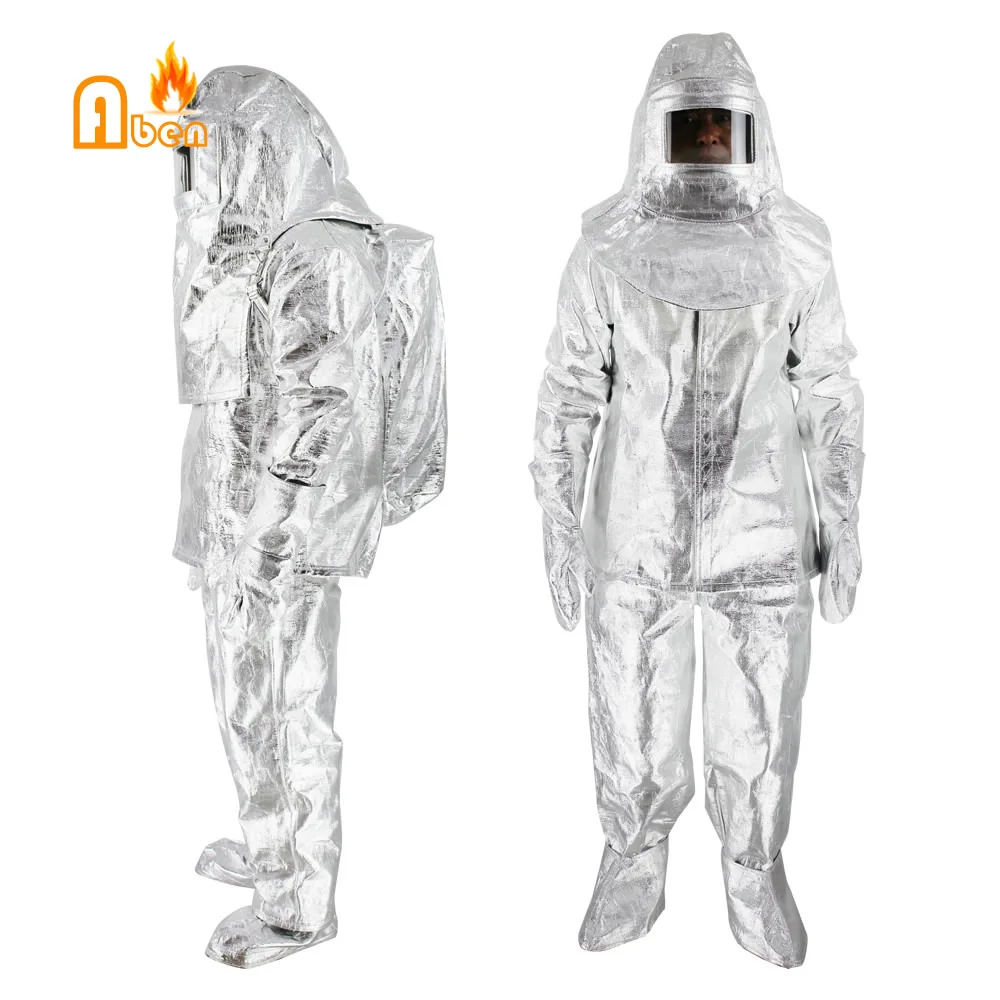 1000 degree Heat resistant Aluminum foil insulation suit aluminized suit for the foundry