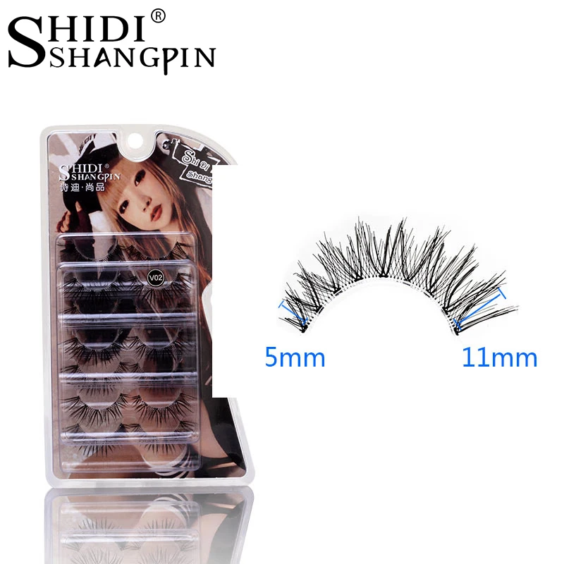

7 pairs Handmade Natural False Eyelashes Cross Soft Makeup Eye Lashes Eyelash Extension kit for maquillage