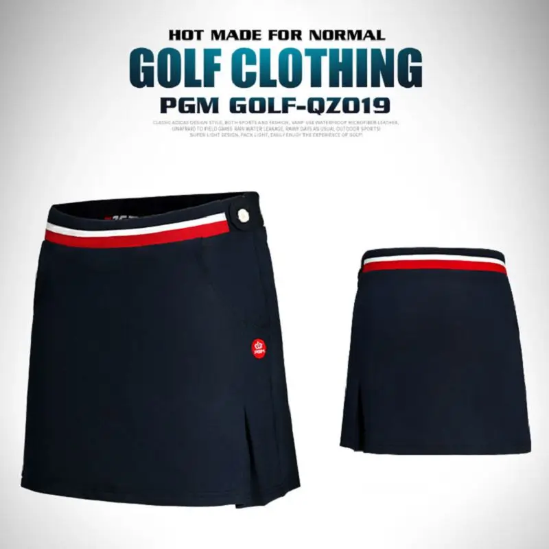 Pgm Golf, женские летние юбки, костюм, женская рубашка с коротким рукавом, плиссированная юбка, быстросохнущая дышащая юбка для похудения, наборы, D0352