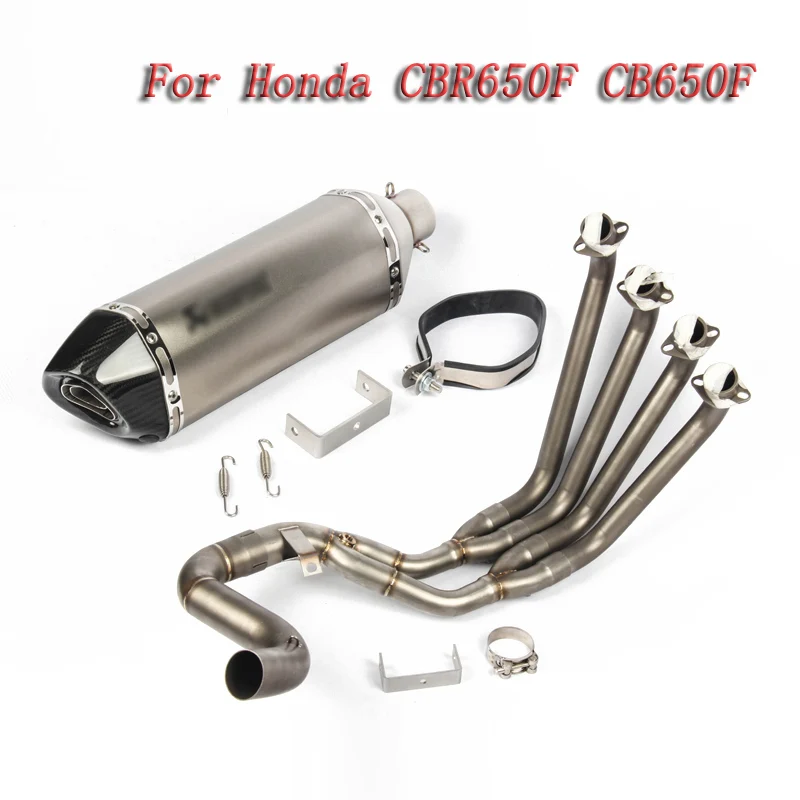 

Motorcycle Exhaust Full system pipe FOR Honda CBR650F CBR650 CB650F with exhaust