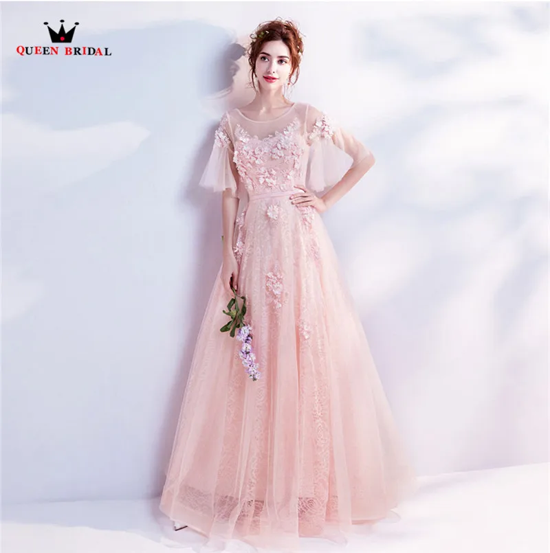 Вечернее платье розовое с цветами и бусинами на заказ 2020|robe de soiree|robe denew evening dresses |