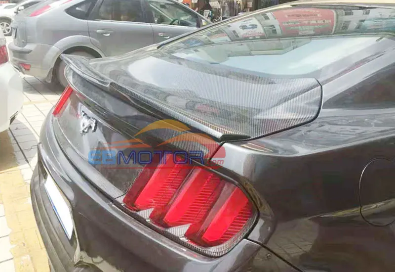 Стиль углеродного волокна задний спойлер крыло для Ford Mustang Coupe 2 двери 15UP F002