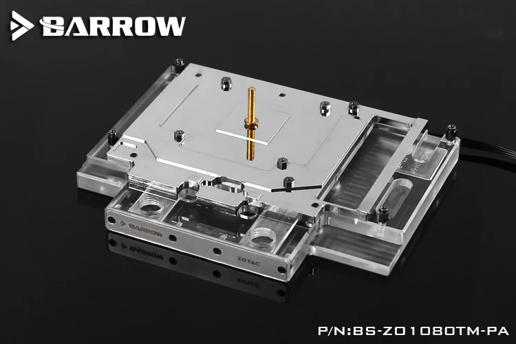 Uhøfligt derefter bryder ud BS ZO1080TM PA Barrow GPU Water Block for ZOTAC GeForce GTX1080Ti Mini  computer case Water Cooling cooler with controller|gpu water block|water  blockwater cooling - AliExpress