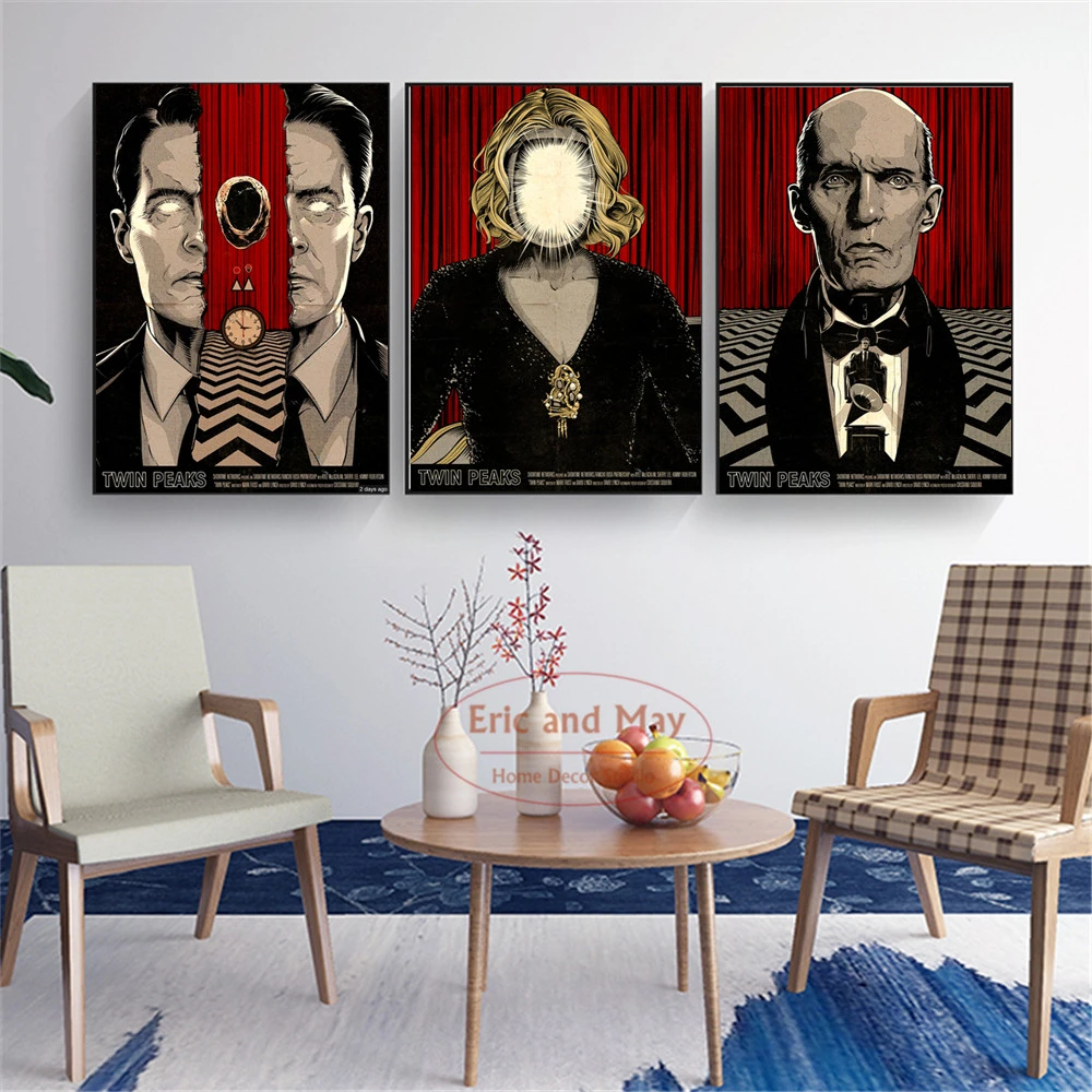 Movie Poster Twin Peaks Poster Vintage Classic Tv show Wall Art Wall Decor For Living Room Decoration Canvas Painting Art Decor Unframed #4