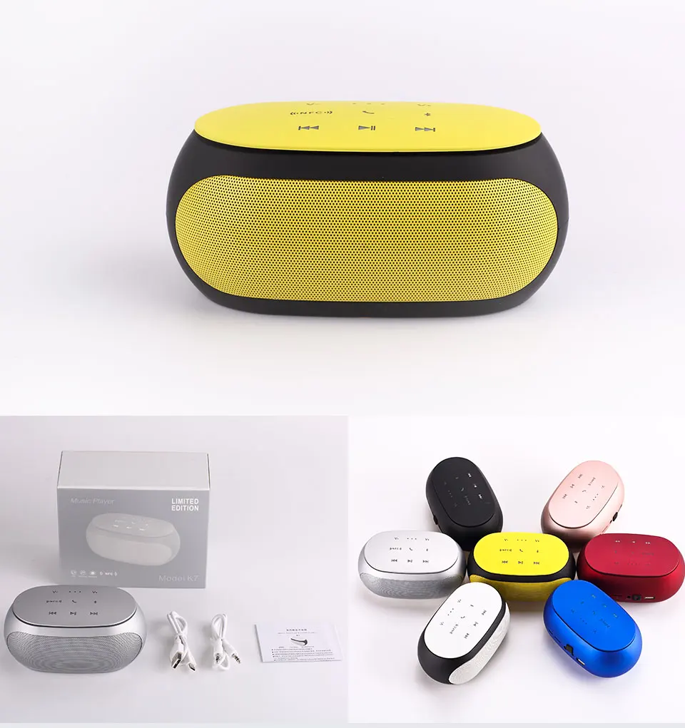 Touch Bluetooth Speaker Wireless Speaker 3D Digital Bass Sound NFC 25m Portable Speaker Support TF Card MIC Hands free For Phone (15)