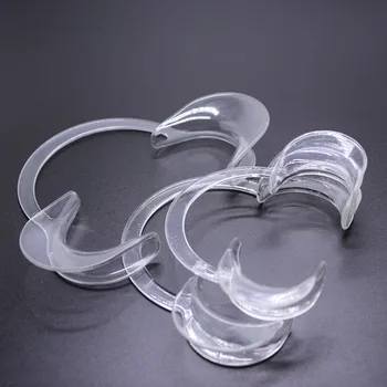 

10PCS Dental Mouth Opener Teeth Whitening Autoclavable Repeat Use L,M,S Size Blue Color Cheek Retractors C Shape FDA Approve