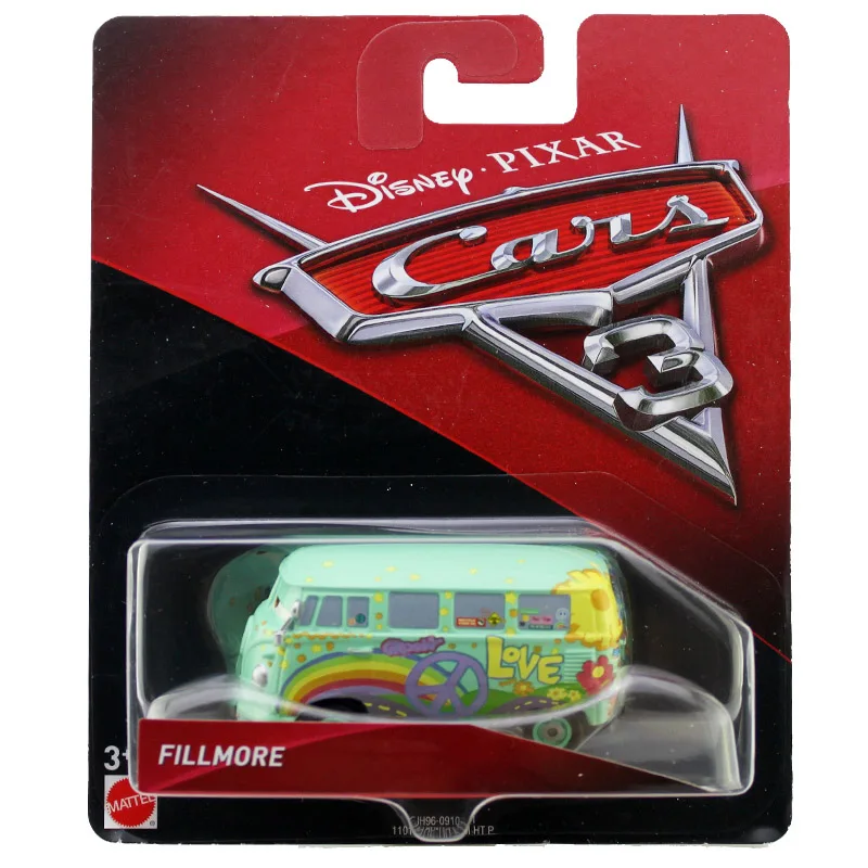 Disney Pixar Cars 3 игрушки Молния Маккуин Джексон Шторм Мастер Мак Крус Diecast металлического сплава модели автомобилей Рождественский подарок для мальчиков - Цвет: Fillmore