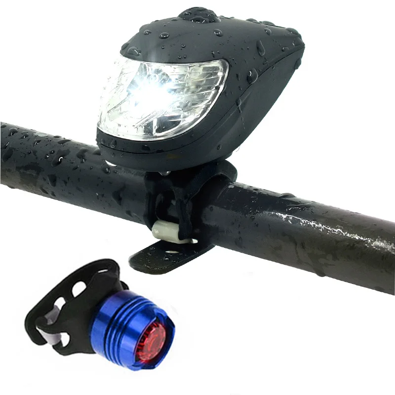 front and rear L WasaFire, Перезаряжаемый USB велосипедный светильник+ 1 шт., бесплатный светодиодный задний светильник, 5 цветов, супер яркий, 500 люмен, велосипедный головной светильник, велосипедный светильник, набор - Цвет: front and rear L