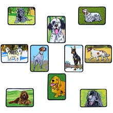 

10PCS Dog Patches for Clothing High-grade Embroidered patch stripes for clothes sewing accessories Iron on Applique Patches DIY
