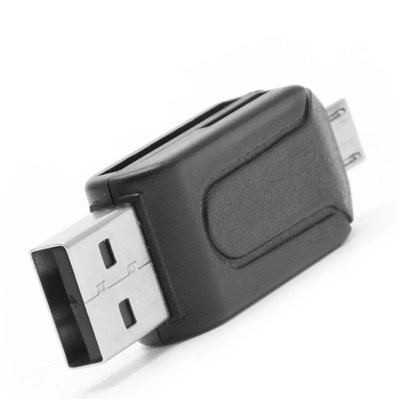 2-в-1 Micro USB 2,0 OTG TF SD SDXC устройство чтения карт памяти PC Android-смартфон