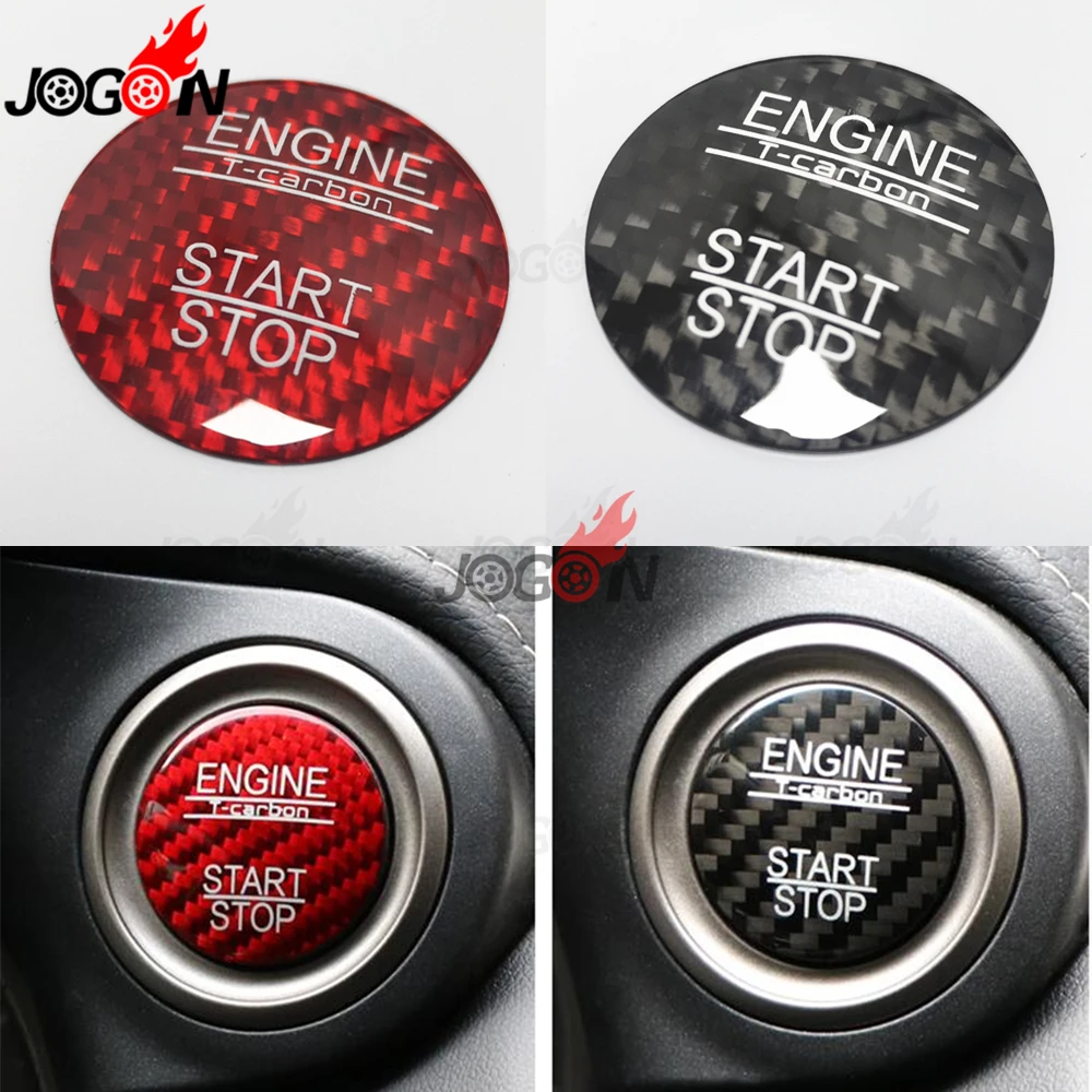 

Car Ignition Engine Start Stop Sticker Trim For LEXUS IS250 ES200 GS250 NX200 RX350 RC300 Push Button Cover Red & Black