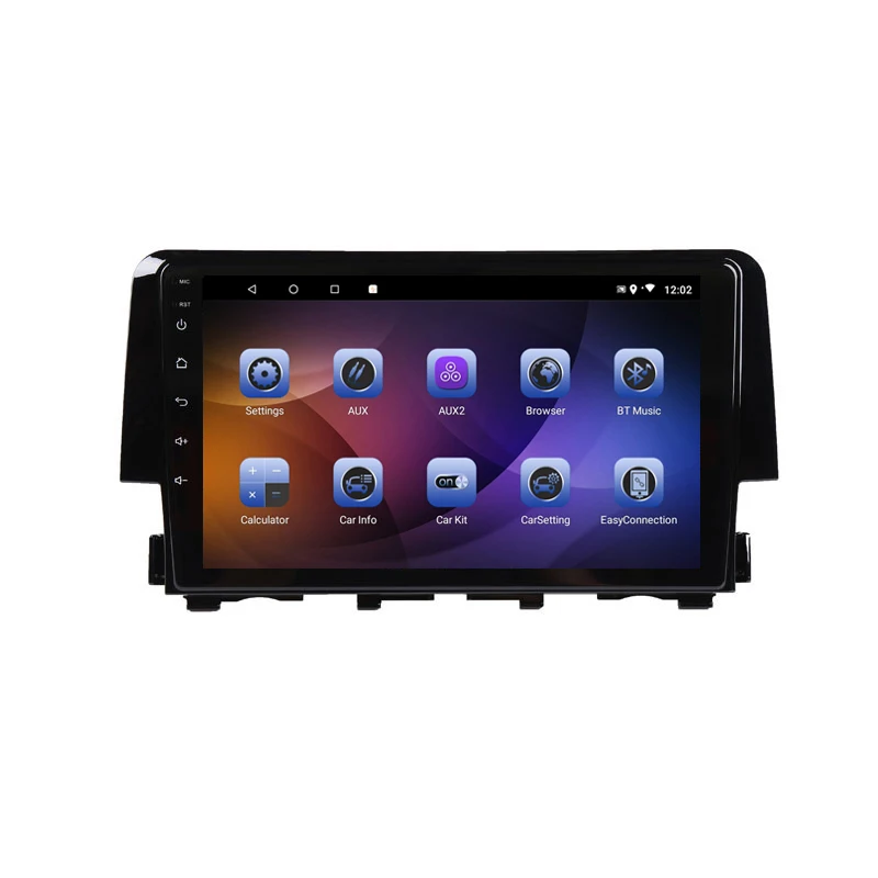" 4G ram 2.5D ips 8 ядерный Android 9,1 автомобильный DVD мультимедийный плеер gps для Honda Civic Радио Навигация WiFi