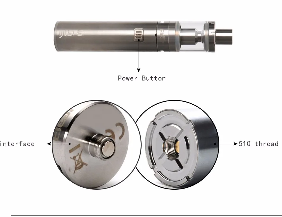 Eleaf iJust S стартовый набор 3000 мАч и последний аккумулятор 24,5 мм электронная сигарета вейп ручка