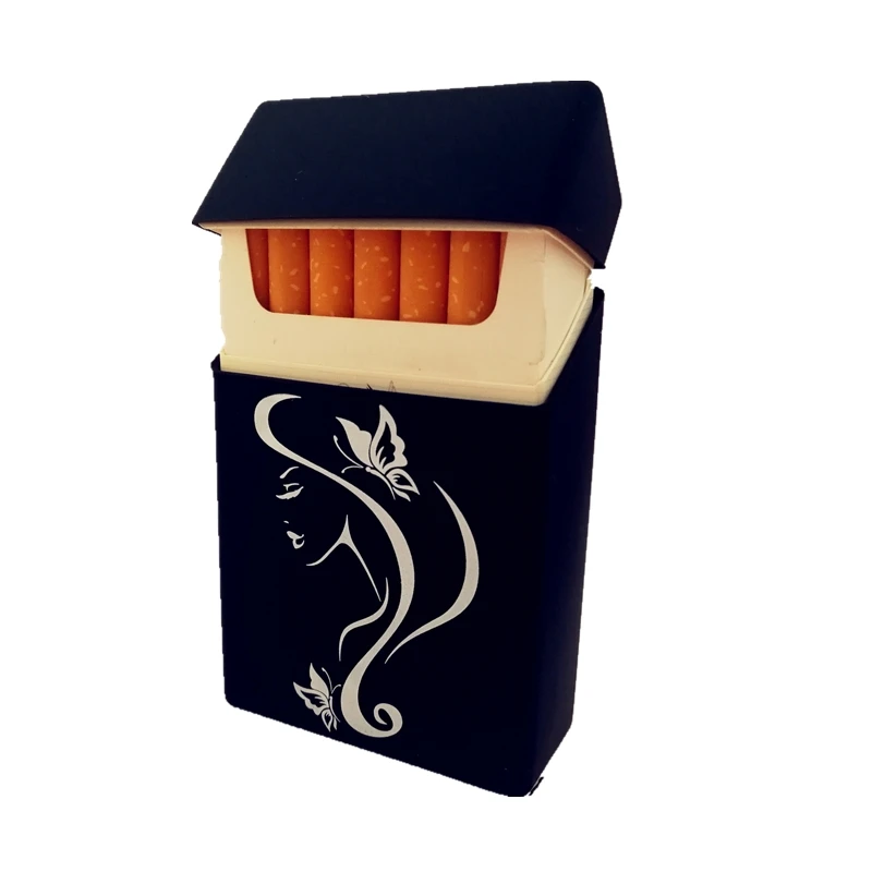 Эластичный мягкий резиновый чехол для сигарет для дам и мальчиков, модный мультяшный логотип, коробка для сигарет для мужчин и женщин