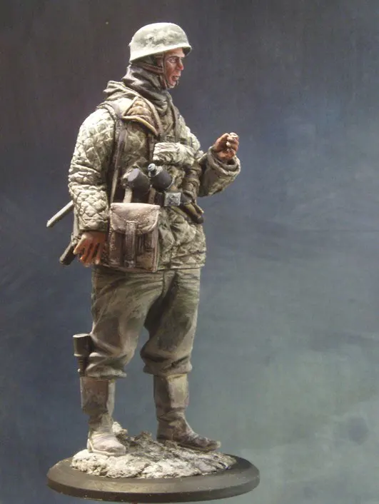 

Unassambled 1/16 Para soldier in Russia 120mm winter Historical Resin kit miniature model Unpainted