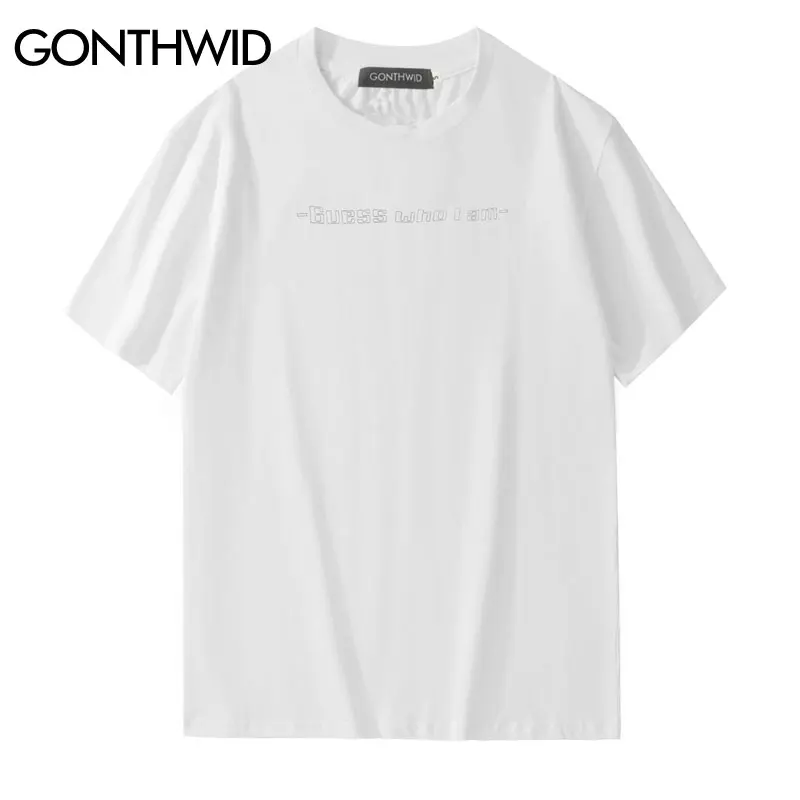 Мужские Забавные футболки GONTHWID уличная футболка с коротким рукавом в стиле хип