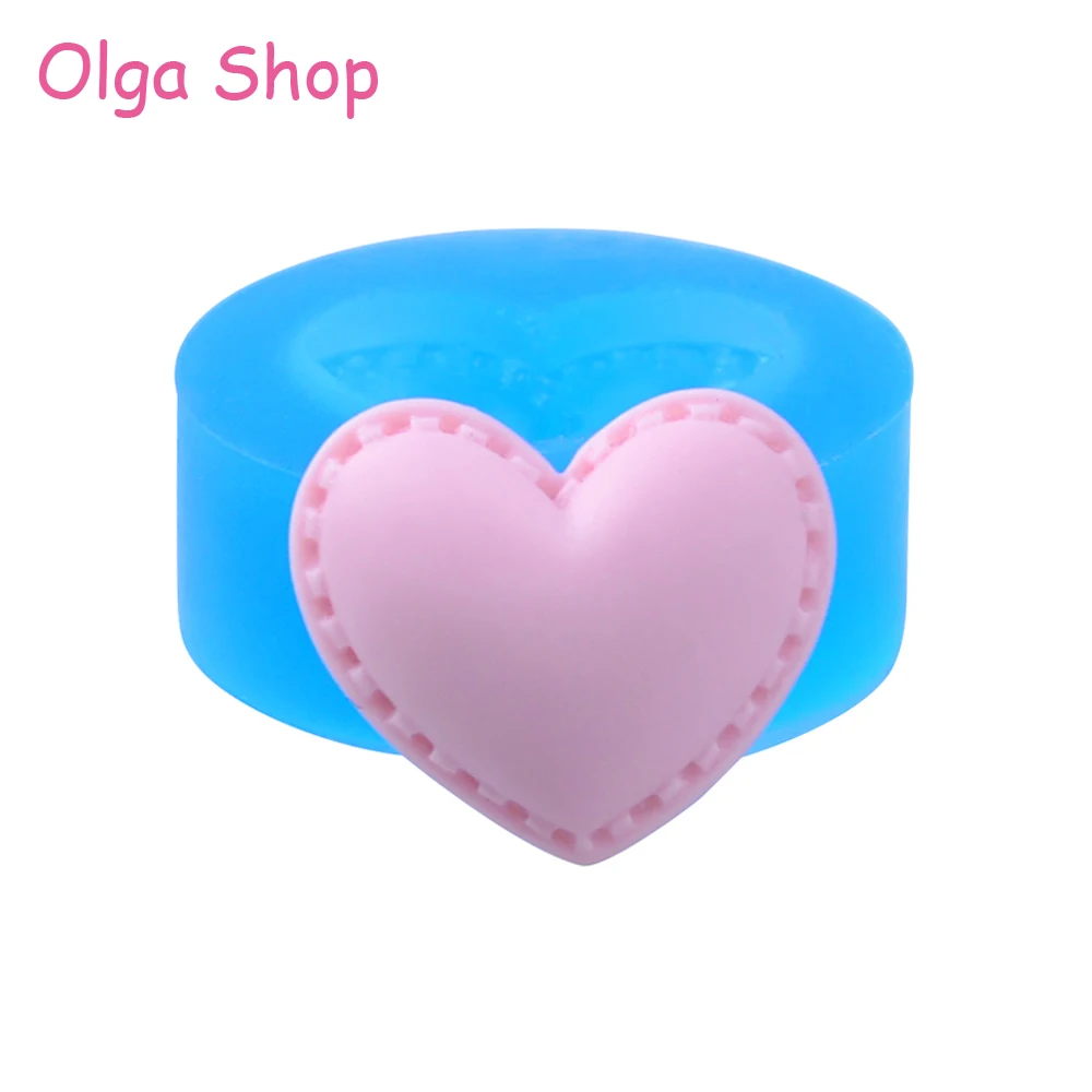 

PYL673 21.8mm Heart Silicone Mold - Cake Decorating Tool Fondant Candy Chocolate Polymer Clay Resin Jewelry Pendant Necklace
