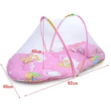 Portable Ger Type Baby Bed Crib Netting Folding Baby Mosquito Nets Beding For 0-18M Kids 92*48*40cm