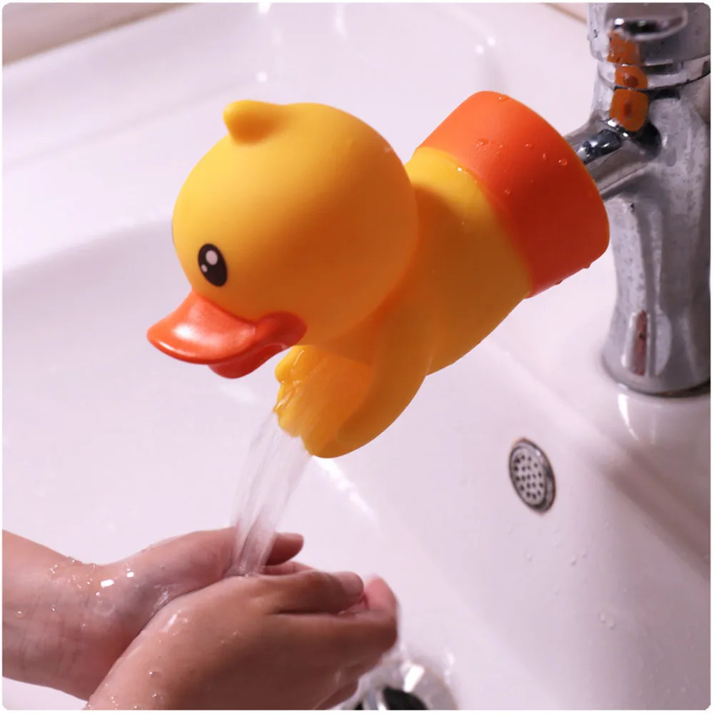 

Flexible Kitchen Bathroom Duck Silicone Faucet Extender Sink Handle Extender Child Washing Easily Animal Shape Extenders 10Aug 8