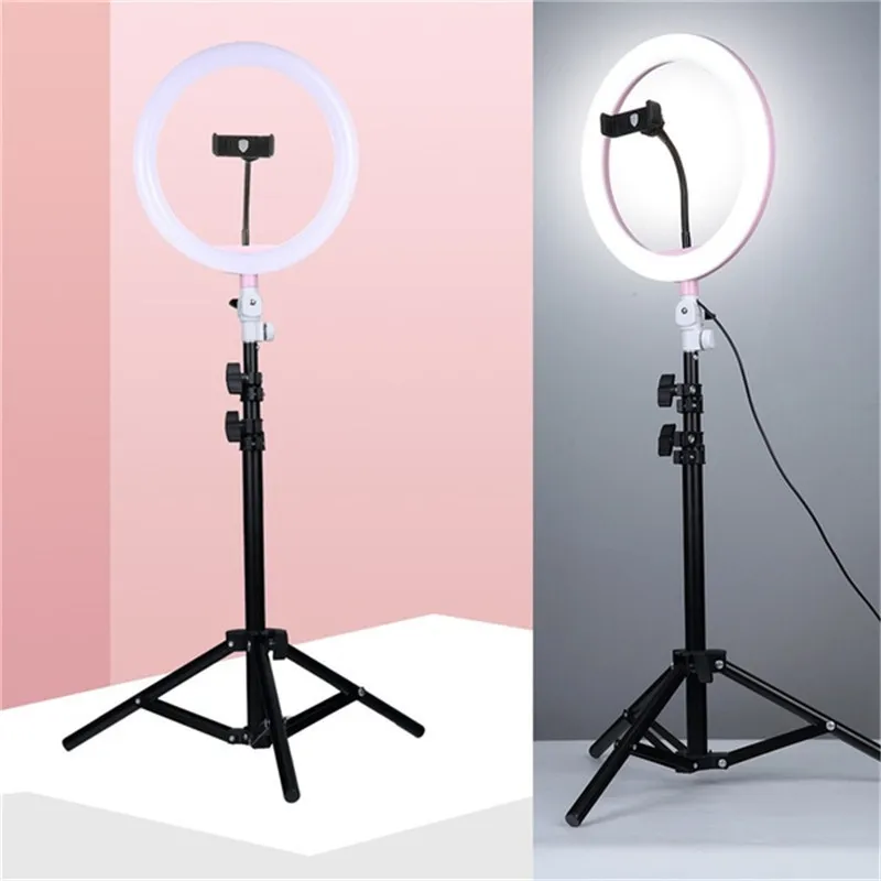 Tycipy 10" Ring Light Photo Studio Camera Makeup Ring Light Phone Video