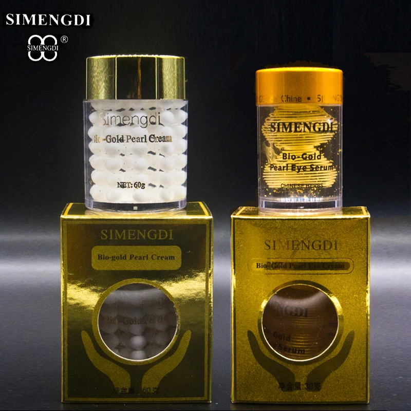 

Famous Brand SIMENGDI Day Cream Bio gold pearl cream night cream+Bio gold Pearl eye Cream Moisturizing Anti Winkles Good Effect