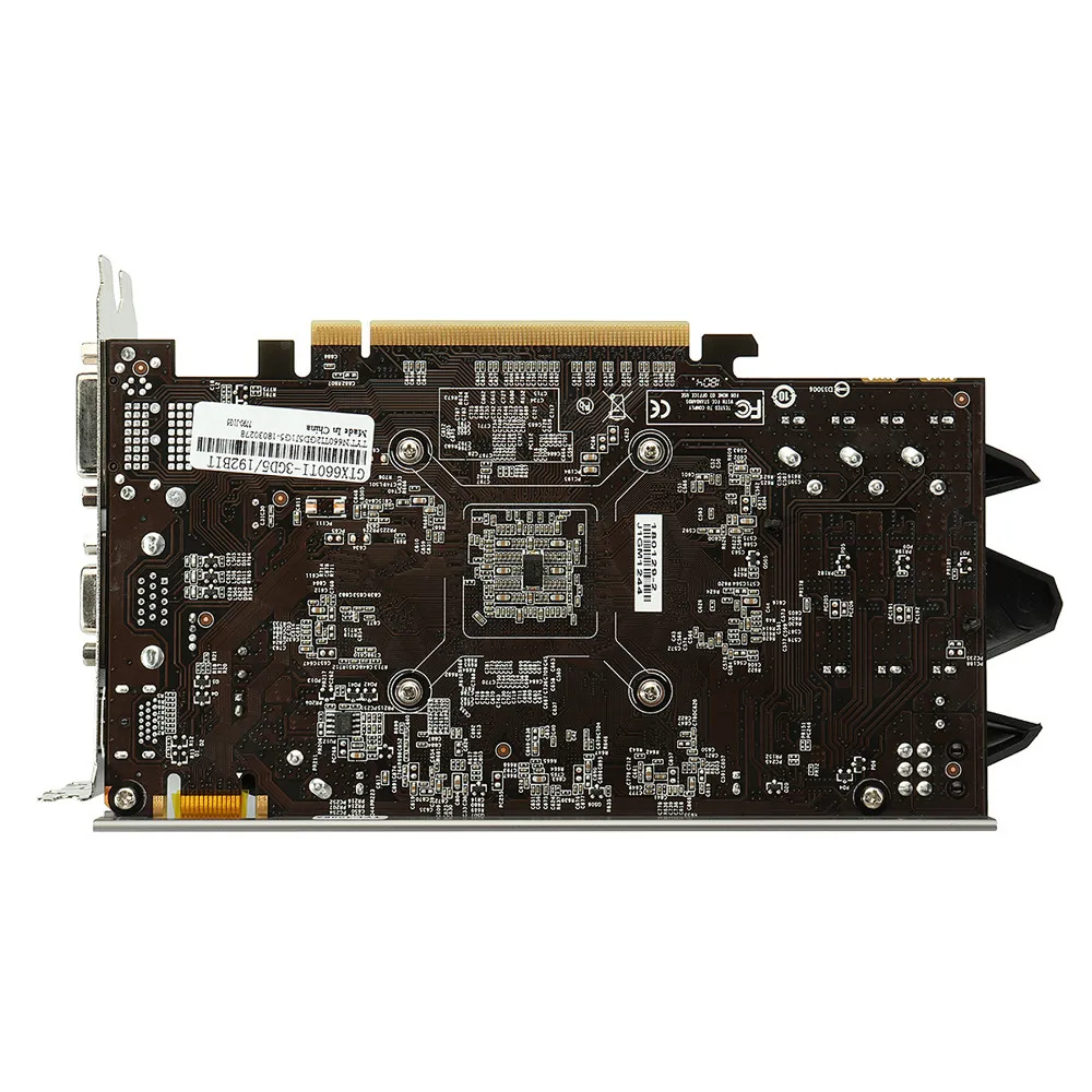 Оригинальный Графика карты GTX660TI 3 ГБ GDDR5 192bit VGA DVI HDMI w/вентилятор для NVIDIA GeForce 50