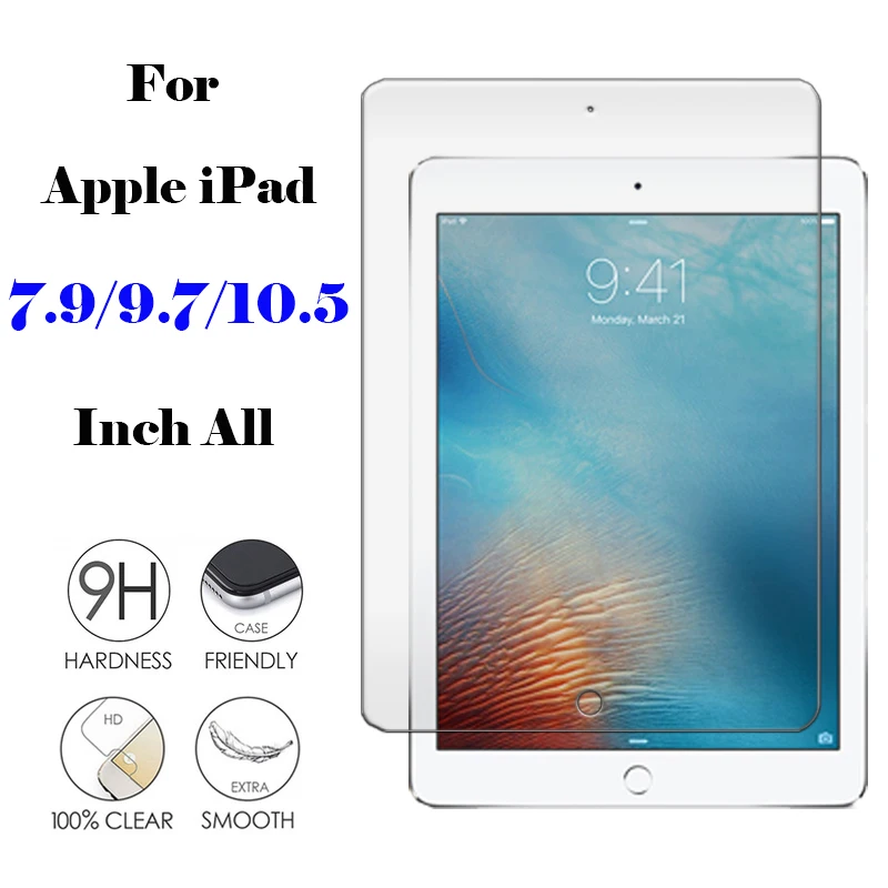 Защитное стекло для Apple ipad Air 1 2 3 4 mini Air1 pro 9 7 10 5 2017 iPad пленка закаленное 6 защита