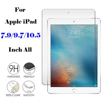 

Protective glass for Apple ipad Air 1 2 3 4 mini Air1 pro 9.7 10.5 2017 iPad5 film tempered glas ipad10.5 5 6 screen protector