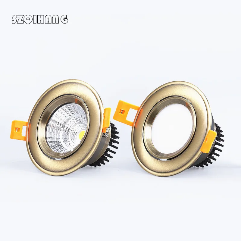 

7w 10w 15w 20w Dimmable LED COB chip downlight Recessed LED Ceiling light Spot Light Lamp White/ warm white led lamp