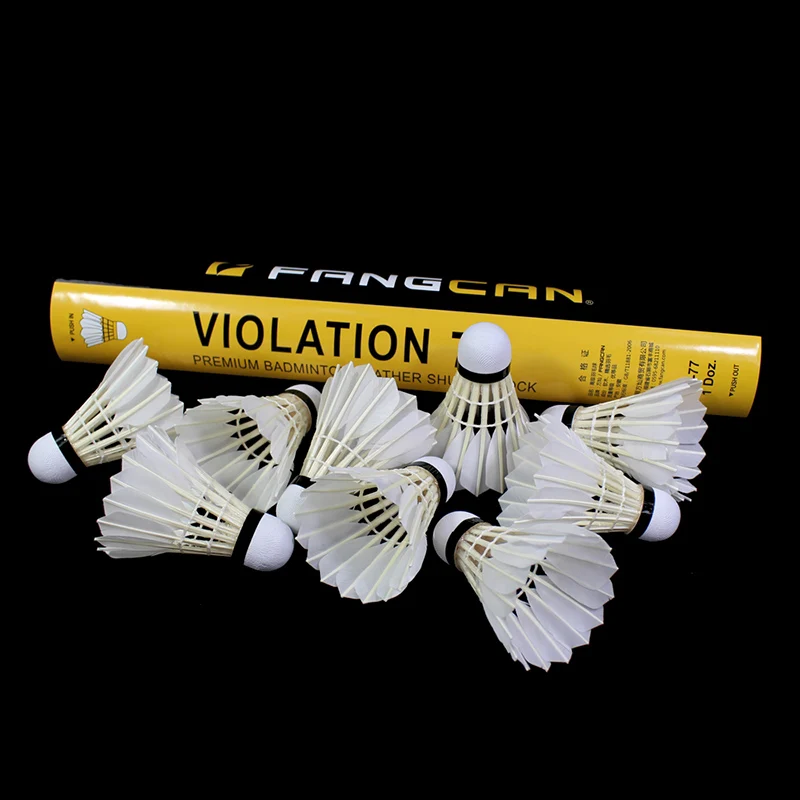 1 Tube FANGCAN FCS 01 Water Duck Feather Shuttlecock Foam Plastic Head