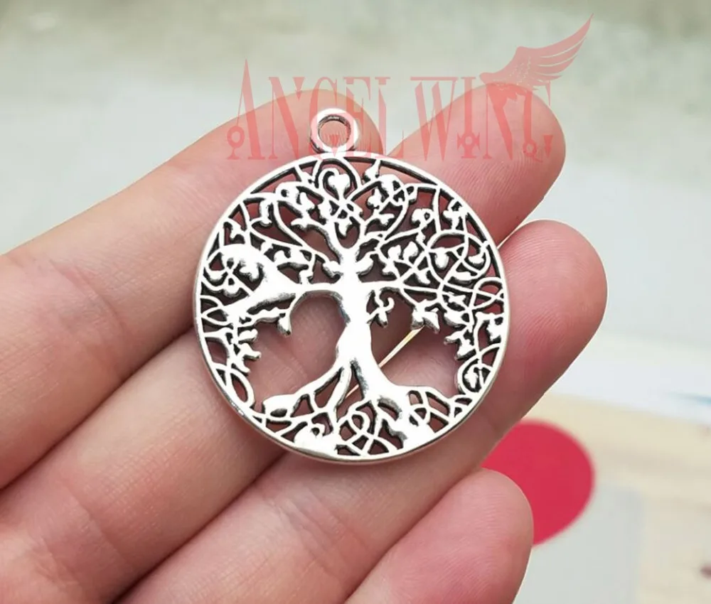 

5pcs/lot--40x35mm, tree chams, Antique silver plated Tree Of Life charms,DIY supplies, Jewelry accessories