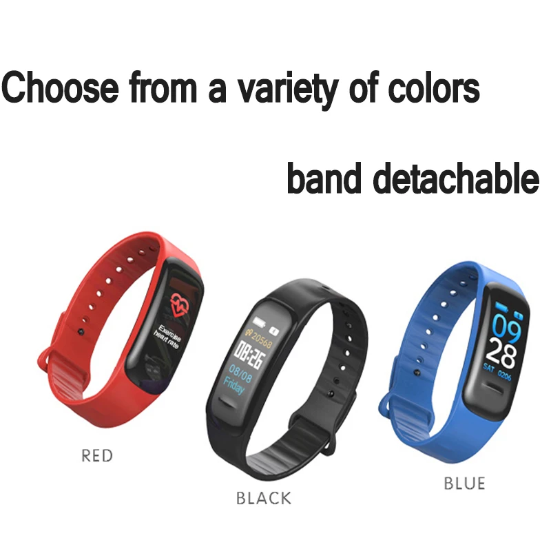  TOMKAS Health Smart Bracelet Blood Pressure Heart Rate Monitor Measurement Waterproof Sport Smart B - 33011896747
