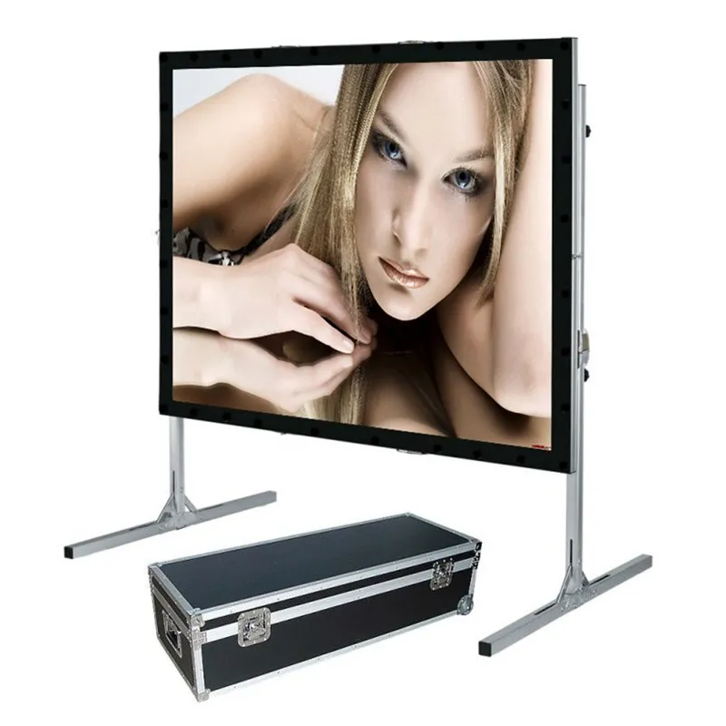 

4:3 Fast Fold Projector Projection Screen with Rear Projection Material on Heavy Duty Frame