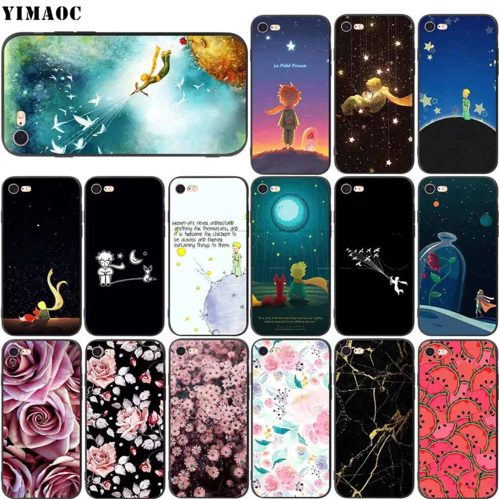 Мягкий чехол YIMAOC The Little Prince для Apple iPhone SE 2020 5 5s 6 6s 7 8 Plus XR X Xs 11 12 Pro Max mini | Мобильные