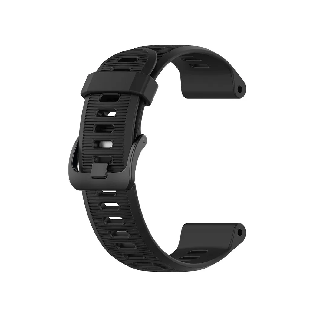 Silicone Band Replacement Wriststrap For Garmin Forerunner 945/935/fenix 5/plus New Arrived#20191016 - Цвет: Black