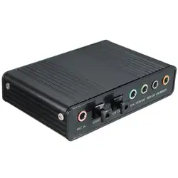 Внешний USB 5,1 3D аудио звуковая карта Virtual 7,1 Channel конвертер кабель-адаптер