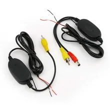 2.4G Wireless RCA Video Transmitter Receiver Kit for Car DVD Monitor Rear View Camera Reverse Backup Rearview Camera Cam